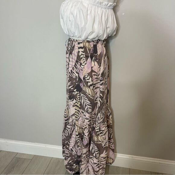 $178 Unsubscribed drew waist silk maxi skirt NWT - Picture 4 of 9